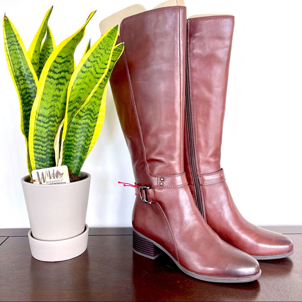 Naturalizer Dane Wide Calf Brown Boots